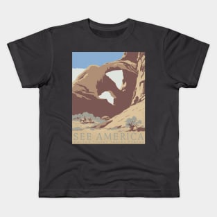 See America Vintage Poster (Arches) Kids T-Shirt